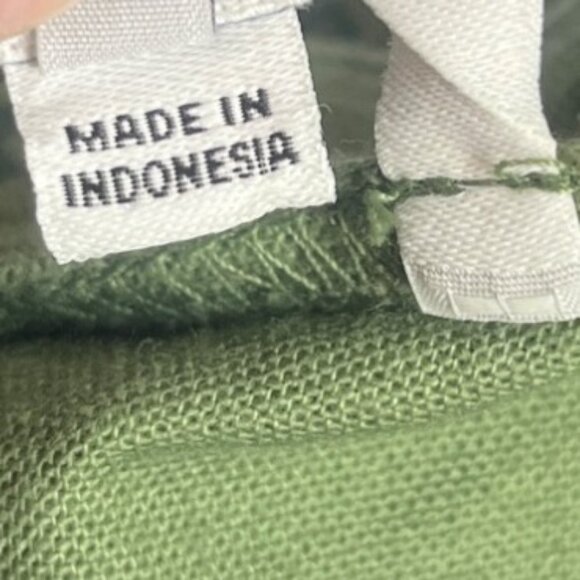 The Nines By Hatch Maternity Jumpsuit Large Green New WOT Floral Pattern Vneck - Picture 9 of 9